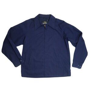 VINTAGE MEN'S NAVY BLUE LIGHT WEIGHT JACKET - JOHNNY MILLER - SIZE 42L